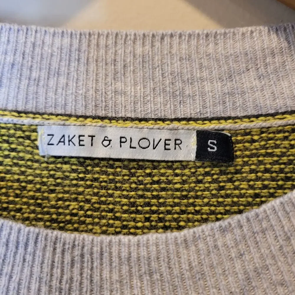 Zaket & Plover Cashmere Lambswool Blend Knit Sweater Dolman Sleeves Size Small